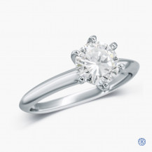 14k White Gold 1.09ct. Diamond Solitaire Engagement Ring