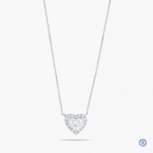 14kt White Gold Diamond Pendant with Chain