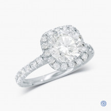 18kt White Gold 2.00ct Maple Leaf Diamond Engagement Ring