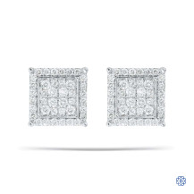 10kt Yellow Gold Diamond Stud Earrings