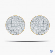 10kt Yellow Gold Diamond Earrings