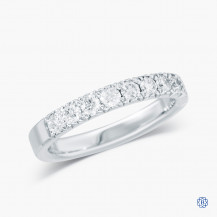 14kt White Gold and Diamond Band