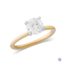 14kt Yellow and White Gold 1.21ct. Lab Created Diamond Engagement Ring
