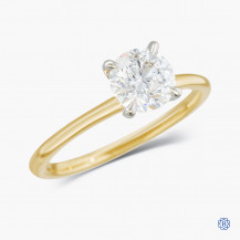14kt Yellow and White Gold 1.00ct Diamond Engagement Ring