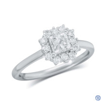 18kt White Gold and Palladium 0.62ct Diamond Engagement Ring