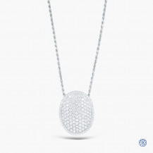 14kt White Gold Diamond Pendant with Chain