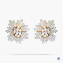18kt White Gold Custom Made Diamond Earrings