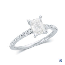 14kt White Gold 1.01ct Lab Created Diamond Engagement Ring