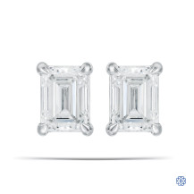 14kt White Gold Lab-Created 2.00ct Diamond Studs
