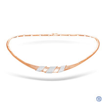 14kt Rose Gold Diamond Necklace