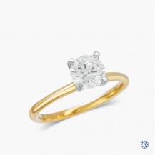 14kt Yellow and White Gold 1.01ct Diamond Engagement Ring