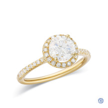 14kt Yellow Gold 1.13ct Lab Created Diamond Engagement Ring