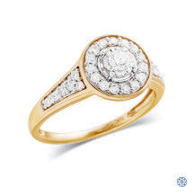 14kt White and Yellow Gold Diamond Ring