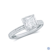 18kt White Gold Tacori Moissanite Engagement Ring