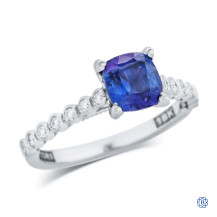 Tacori 18kt White Gold 1.50ct Sapphire Engagement Ring