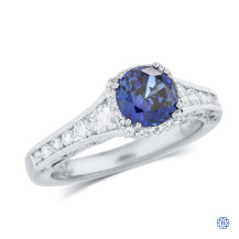 Tacori 18kt White Gold 1.32ct Sapphire Engagement Ring
