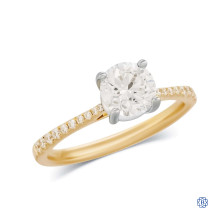 14kt Yellow and White Gold 1.00ct Diamond Engagement Ring