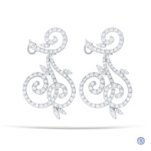 18kt White Gold Diamond Earrings