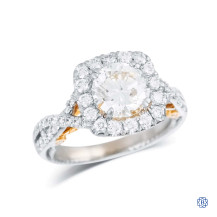18kt White and Rose Gold 1.51ct Diamond Engagement Ring