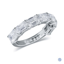 14kt White Gold 4.46ct Lab Created Diamond Wedding Band