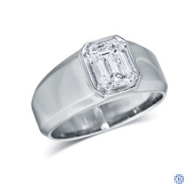 14kt White Gold Gentleman's Lab Created 2.00ct Diamond Ring
