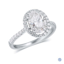 14kt White Gold 1.53ct Lab Created Diamond Engagement Ring