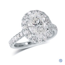 14kt White Gold 2.37ct Lab Created Diamond Engagement Ring