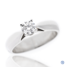 14kt White Gold Solitaire Engagement Ring