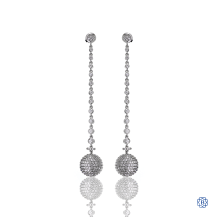 18kt White Gold Diamond Drop Earrings