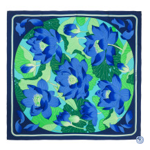 Hermès Fleurs de Lotus Silk Scarf, WF Adlmüller