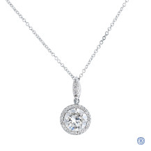18kt White Gold Lady's TACORI 1.07ct Diamond Pendant Necklace