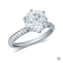Platinum Custom Made 3.16ct Diamond Ring