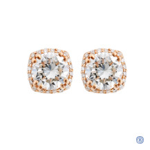 18kt Rose Gold Tacori Lady's 1.40ct Diamond Stud Earrings
