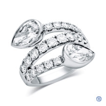 14kt White Gold Lab-Created 3.05ct Diamond Ring
