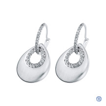 14kt White Gold 0.50ct Diamond Drop Earrings