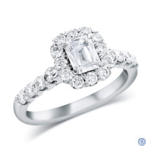 18kt White Gold Christopher Design 0.73ct Diamond Engagement Ring