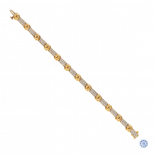 14kt Yellow Gold 2.52ct Diamond Estate Bracelet
