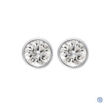 14kt White Gold Lab-Grown 3.00ct Diamond Stud Earrings