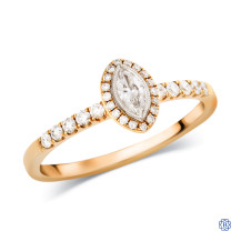18kt Rose Gold 0.15ct Simon G Diamond Engagement Ring