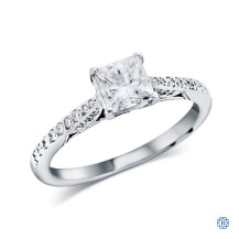 18kt White Gold Tacori Lady's 0.84ct Diamond Engagement Ring