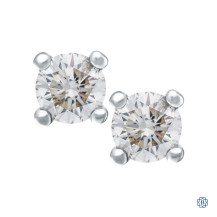 14kt White Gold 1.00ct Diamond Stud Earrings