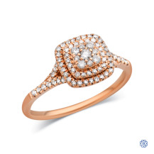 10kt Rose Gold Lady's 0.50ct Natural Diamond Engagement Ring