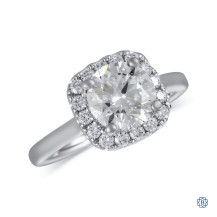 14kt White Gold Lady's Lab-Grown 1.38ct Diamond Engagement Ring