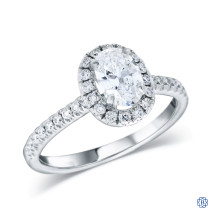 14kt White Gold 0.67ct Natural Diamond Engagement Ring