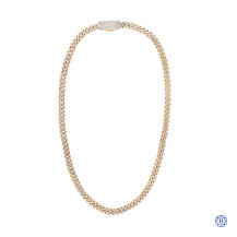 10kt Yellow Gold and 13.56ct Diamond Necklace, approx. 20''