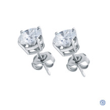 14kt White Gold Lady's 2.10ct Diamond Stud Earrings