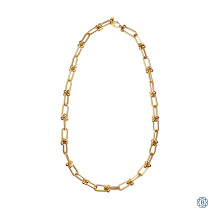 14kt Yellow Gold approx. 8mm Paper Clip Link Chain 20''