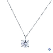 14kt White Gold Lab-Created 1.54ct Diamond Pendant
