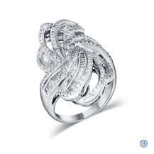 18kt White Gold Lady's Custom Made 1.60ct Diamond Ring