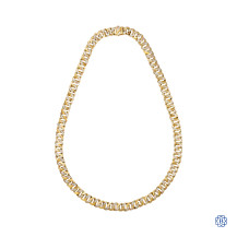 Diamond Envy 10kt Yellow Gold Gentleman's 5.19ct Diamond Necklace